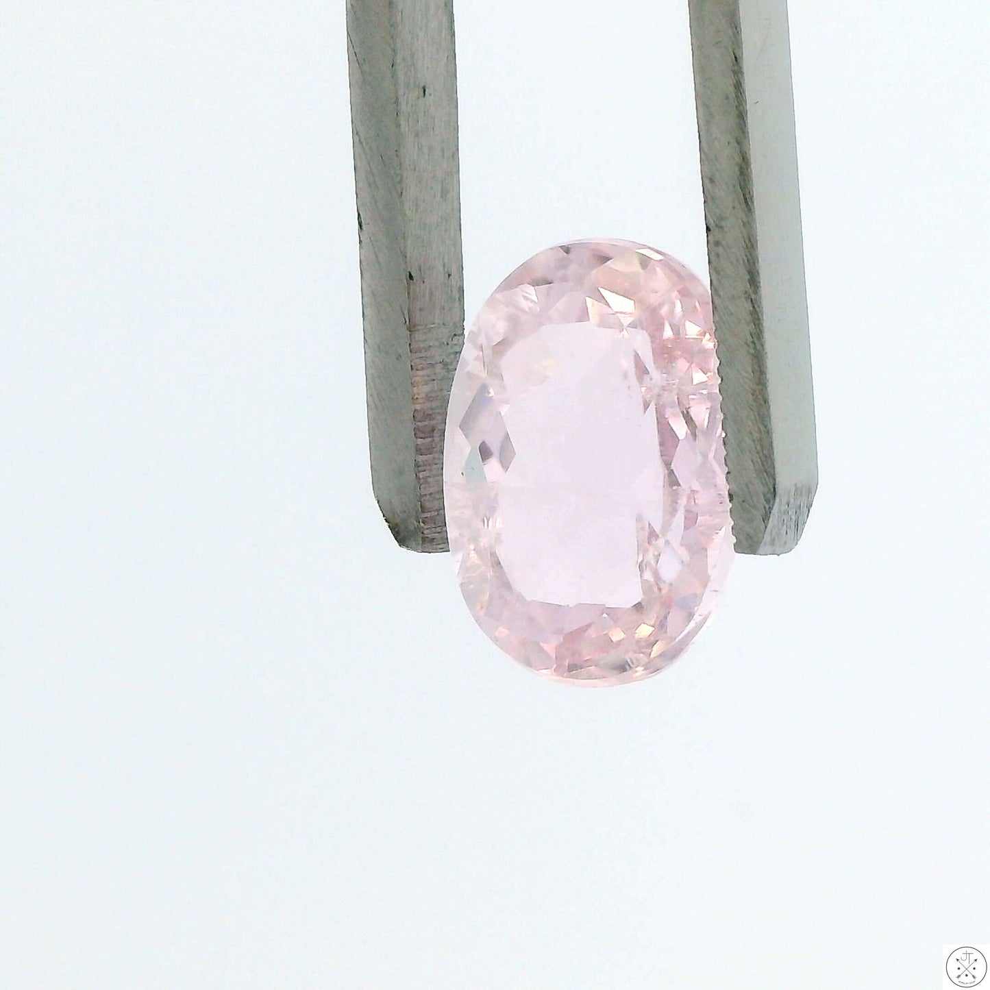 12.35 Carat Natural Kunzite 16 x 12 mm Oval Faceted Gemstone Loose