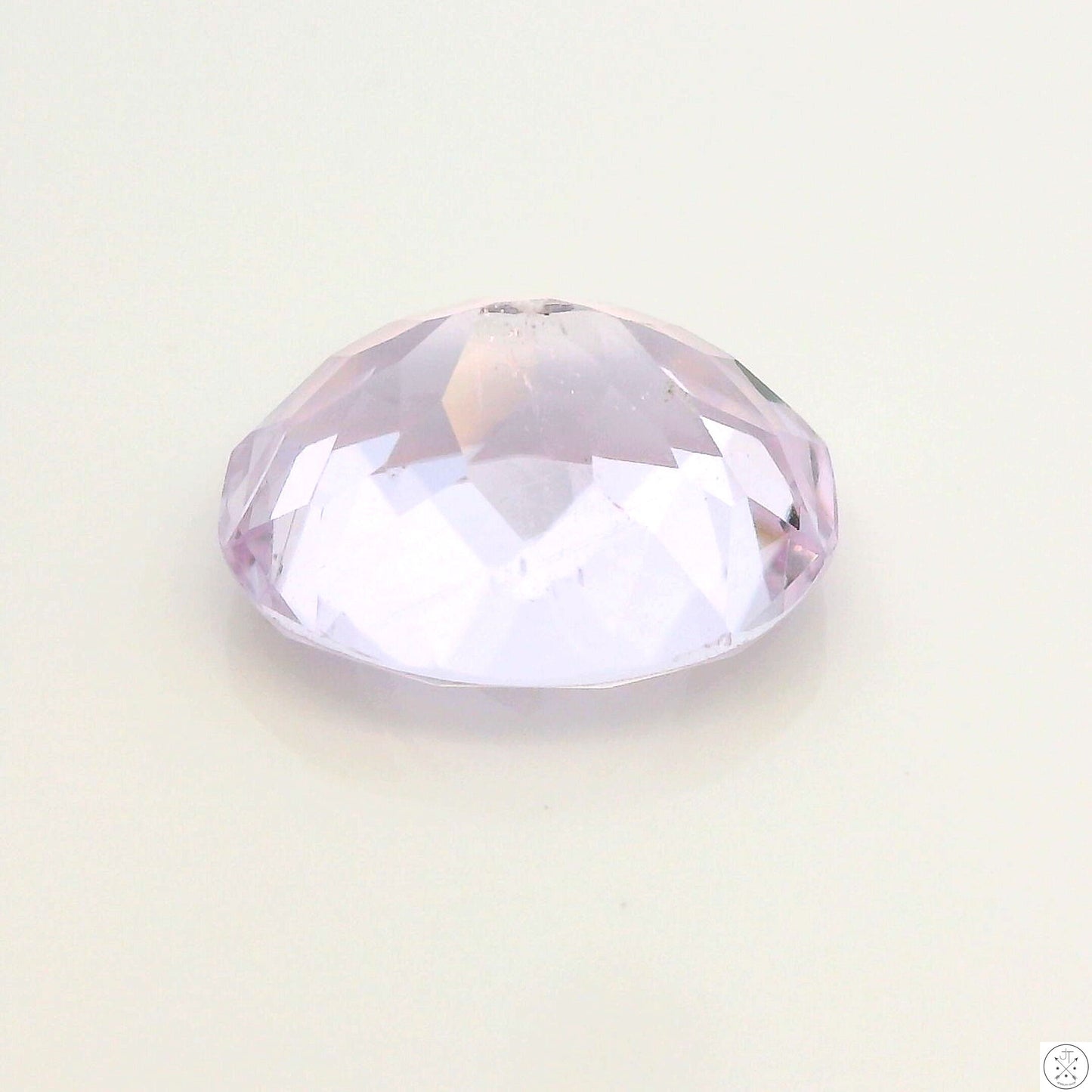 4.08 Carat Natural Kunzite 11 x 9 mm Oval Faceted Gemstone Loose