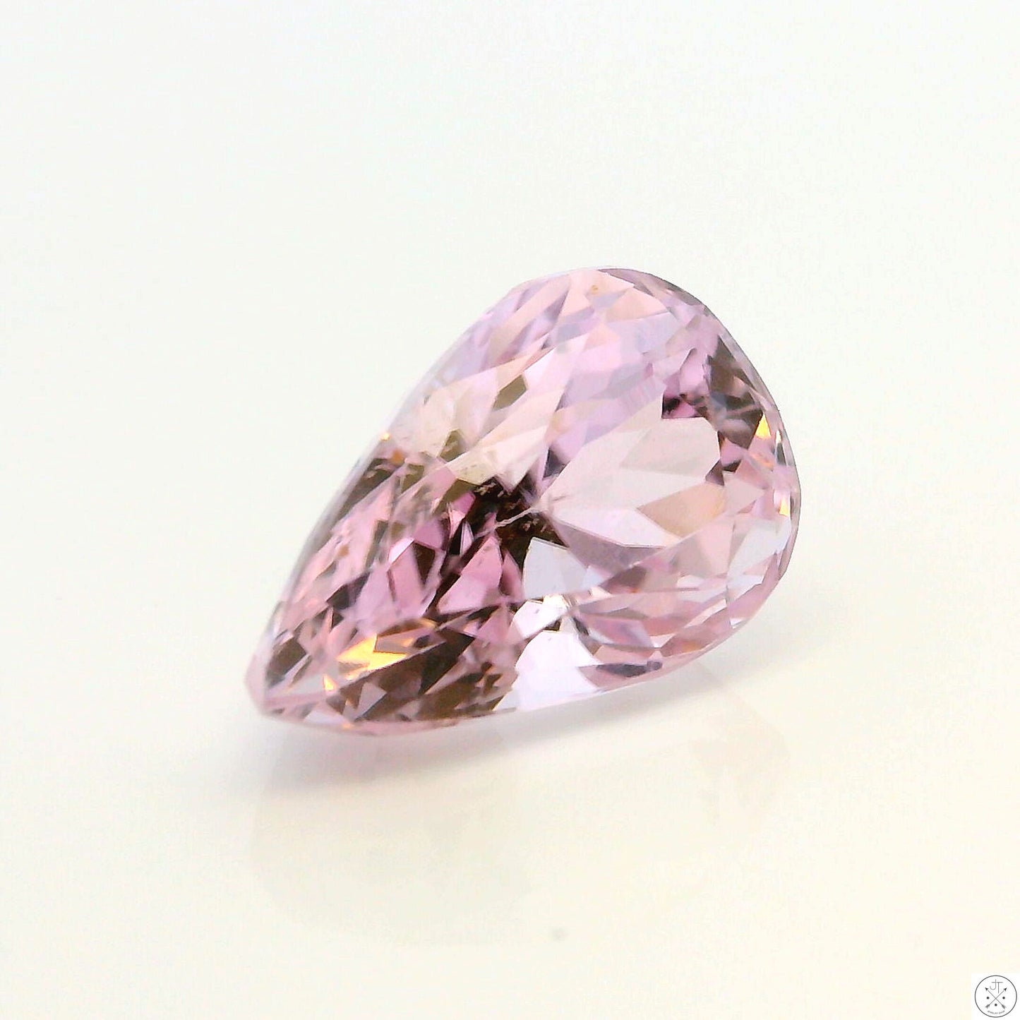 5.33 Carat Natural Kunzite 13 x 8.4 mm Pear Faceted Gemstone Loose