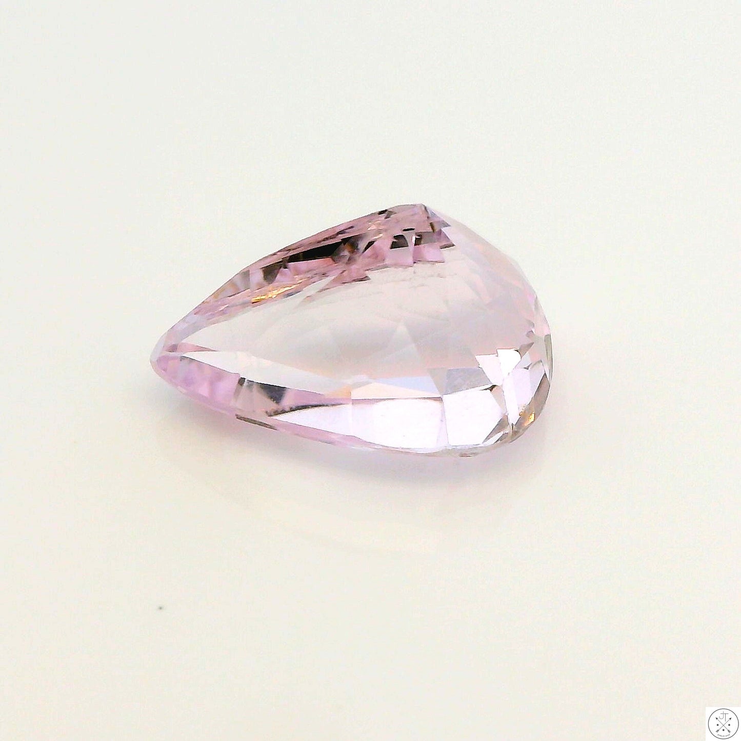 5.33 Carat Natural Kunzite 13 x 8.4 mm Pear Faceted Gemstone Loose