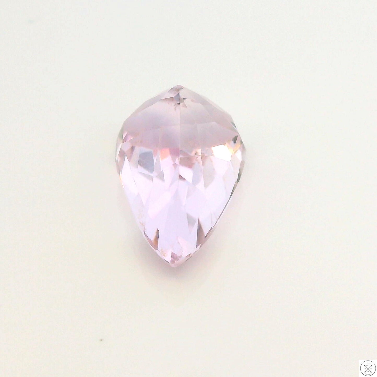 5.33 Carat Natural Kunzite 13 x 8.4 mm Pear Faceted Gemstone Loose