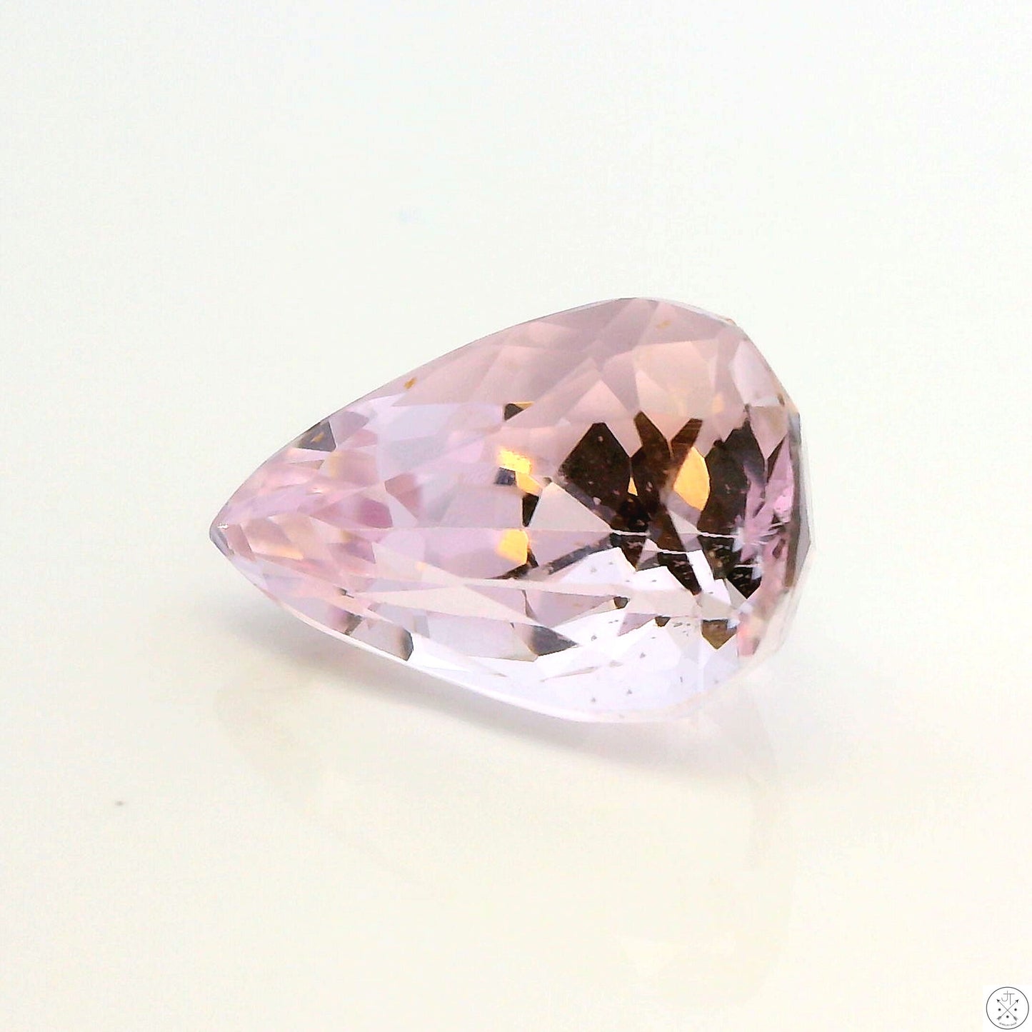 5.33 Carat Natural Kunzite 13 x 8.4 mm Pear Faceted Gemstone Loose