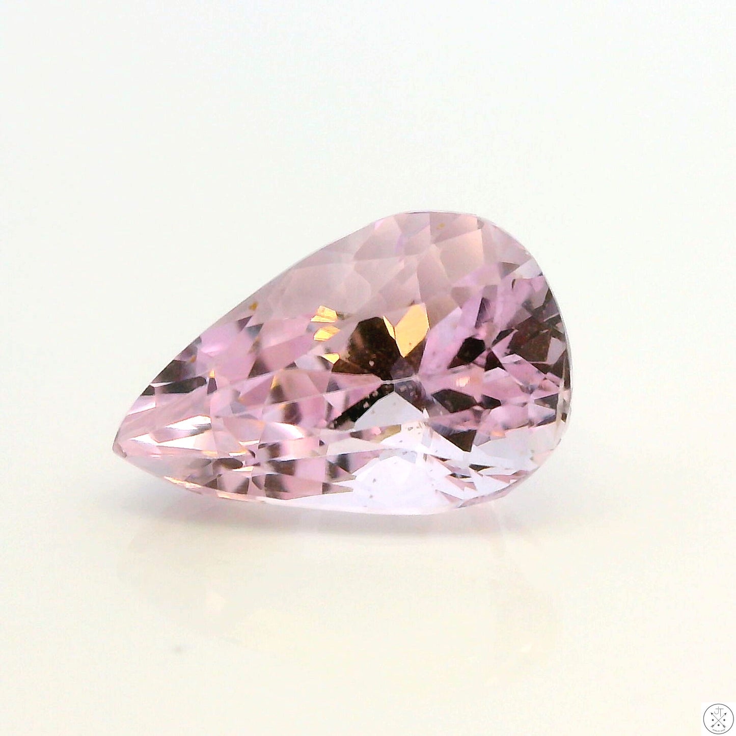5.33 Carat Natural Kunzite 13 x 8.4 mm Pear Faceted Gemstone Loose