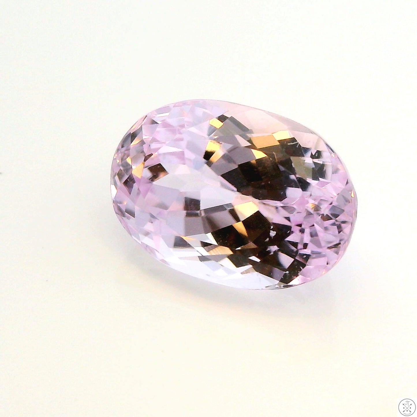 8.59 Carat Natural Kunzite 14 x 10 mm Oval Faceted Gemstone Loose