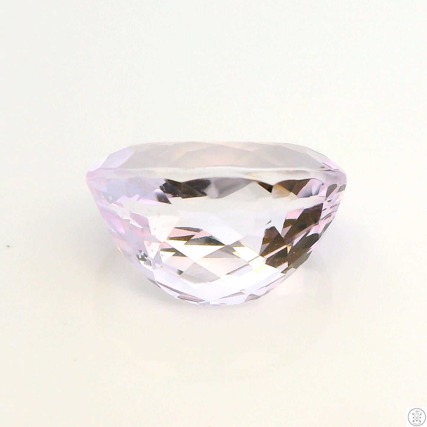 8.59 Carat Natural Kunzite 14 x 10 mm Oval Faceted Gemstone Loose