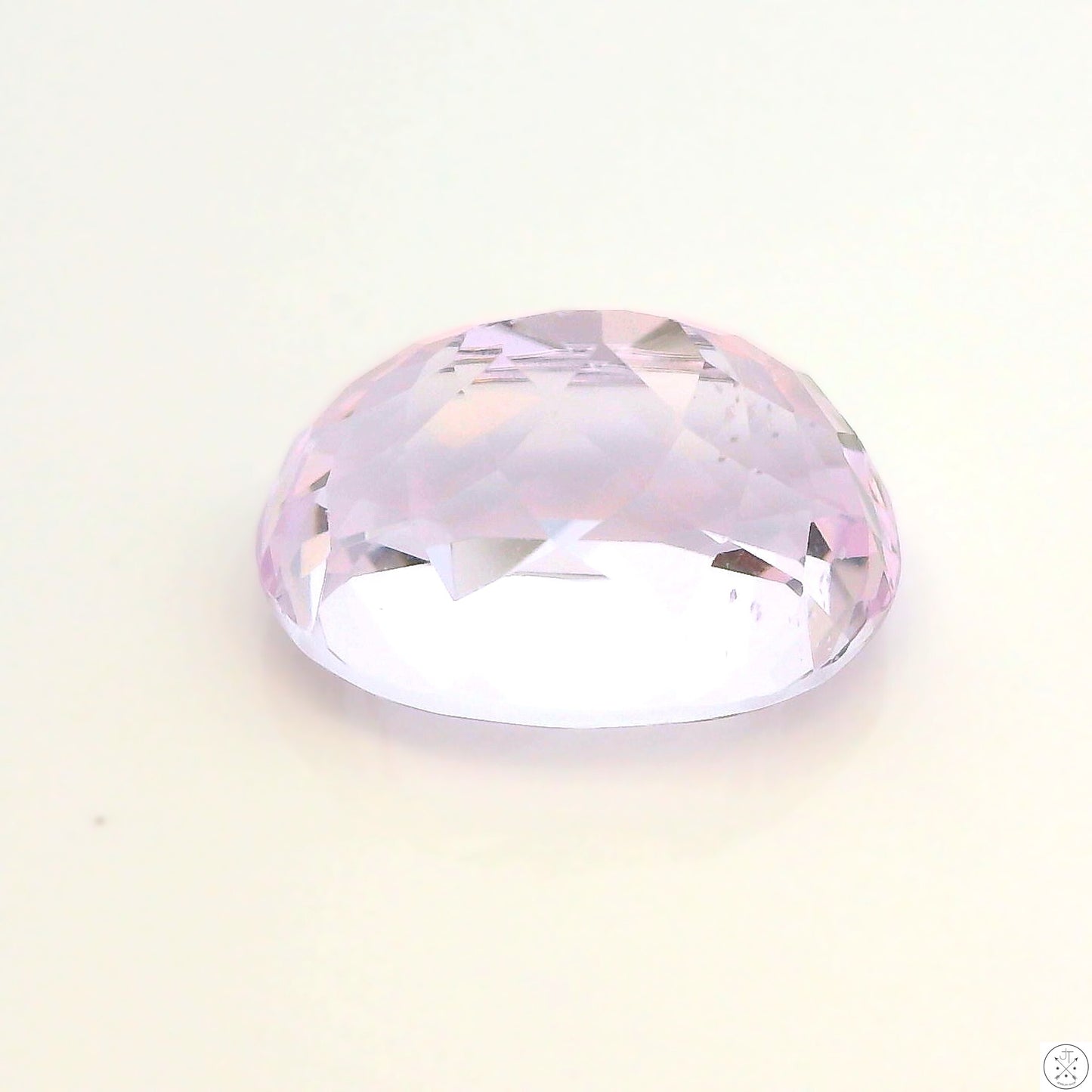8.59 Carat Natural Kunzite 14 x 10 mm Oval Faceted Gemstone Loose