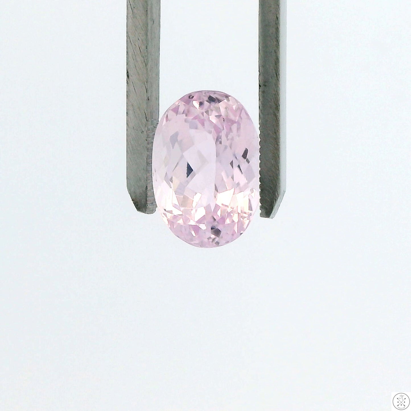8.59 Carat Natural Kunzite 14 x 10 mm Oval Faceted Gemstone Loose