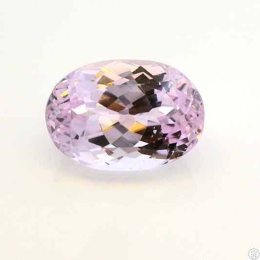 8.59 Carat Natural Kunzite 14 x 10 mm Oval Faceted Gemstone Loose