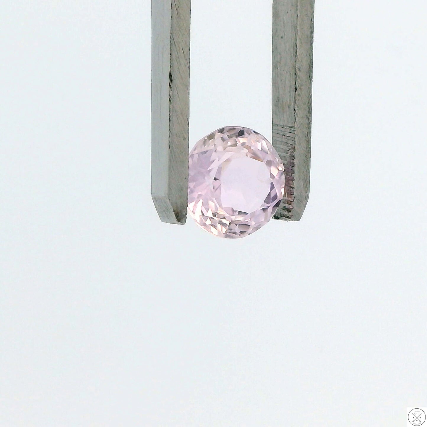 3.68 Carat Natural Kunzite 9.6 mm Round Faceted Gemstone Loose