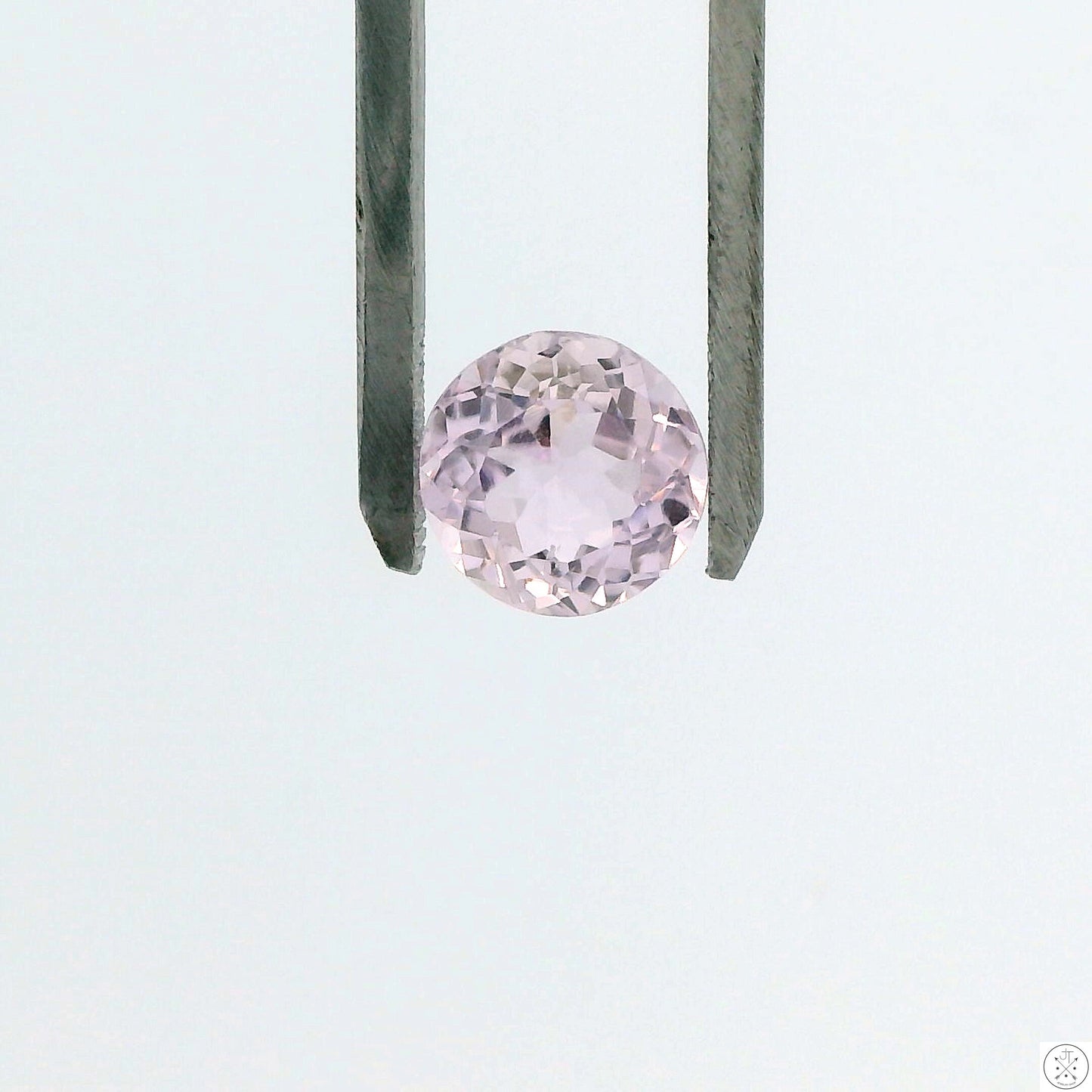 3.68 Carat Natural Kunzite 9.6 mm Round Faceted Gemstone Loose