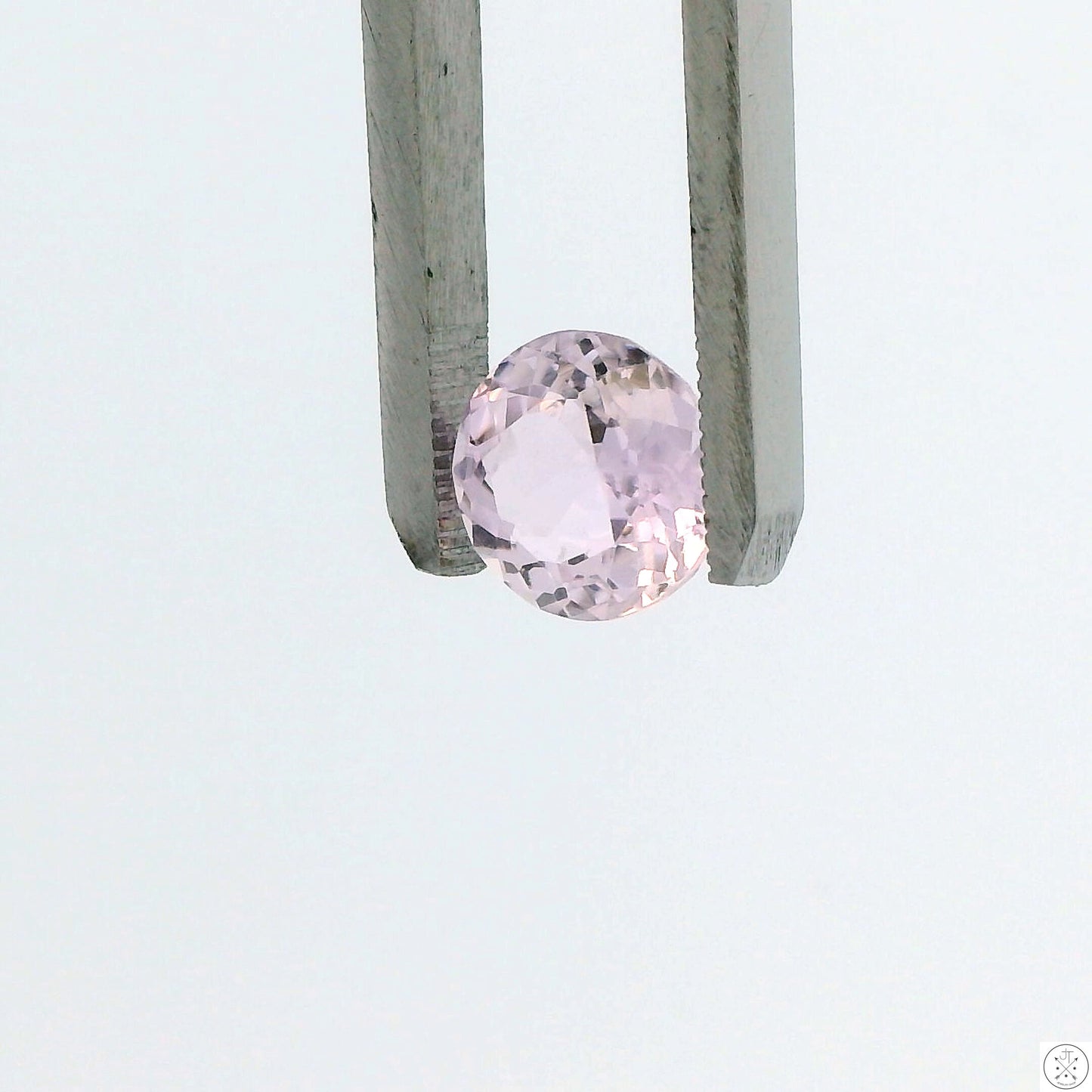 3.68 Carat Natural Kunzite 9.6 mm Round Faceted Gemstone Loose
