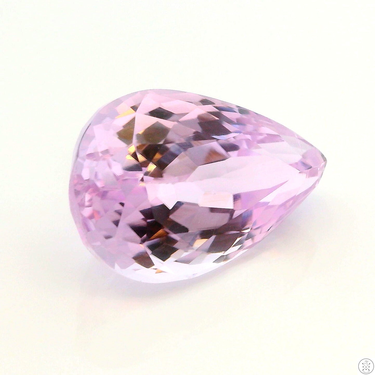 10.20 Carat Natural Kunzite 16.5 x 10.9 mm Pear Faceted Gemstone Loose