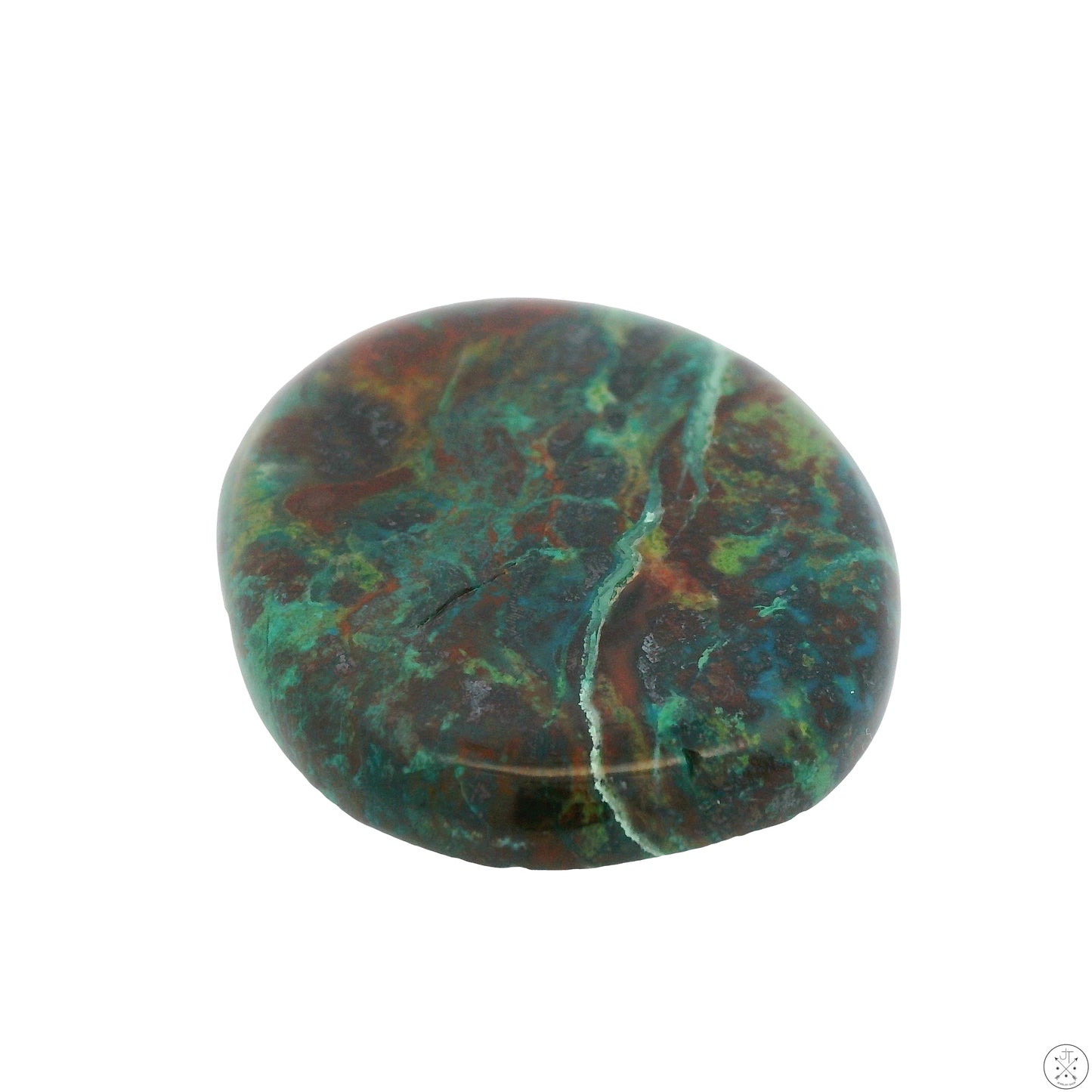 60 Carat Natural Chrysocolla Cabochon 39 x 30 mm Gemstone Loose Malachite