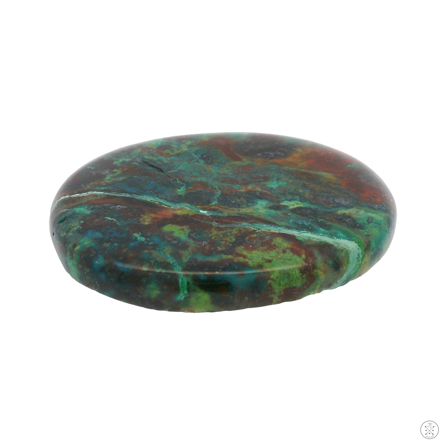 60 Carat Natural Chrysocolla Cabochon 39 x 30 mm Gemstone Loose Malachite