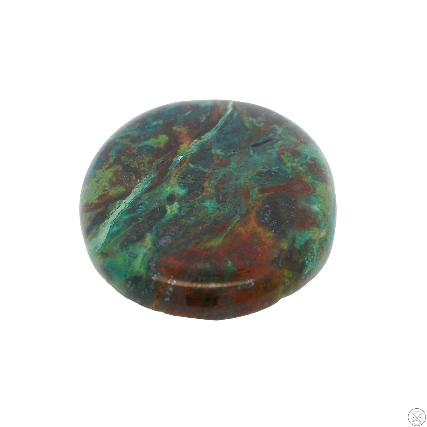 60 Carat Natural Chrysocolla Cabochon 39 x 30 mm Gemstone Loose Malachite