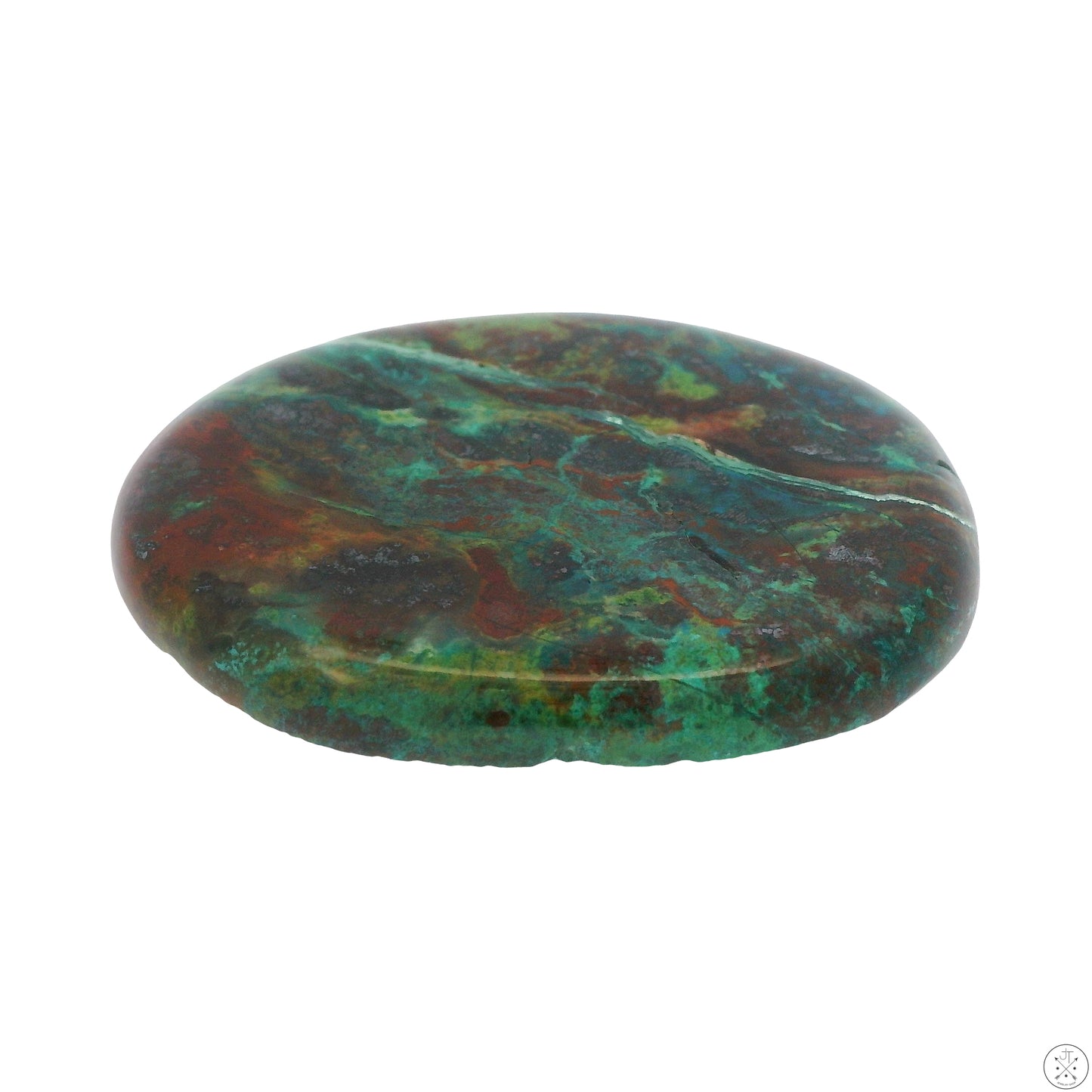 60 Carat Natural Chrysocolla Cabochon 39 x 30 mm Gemstone Loose Malachite