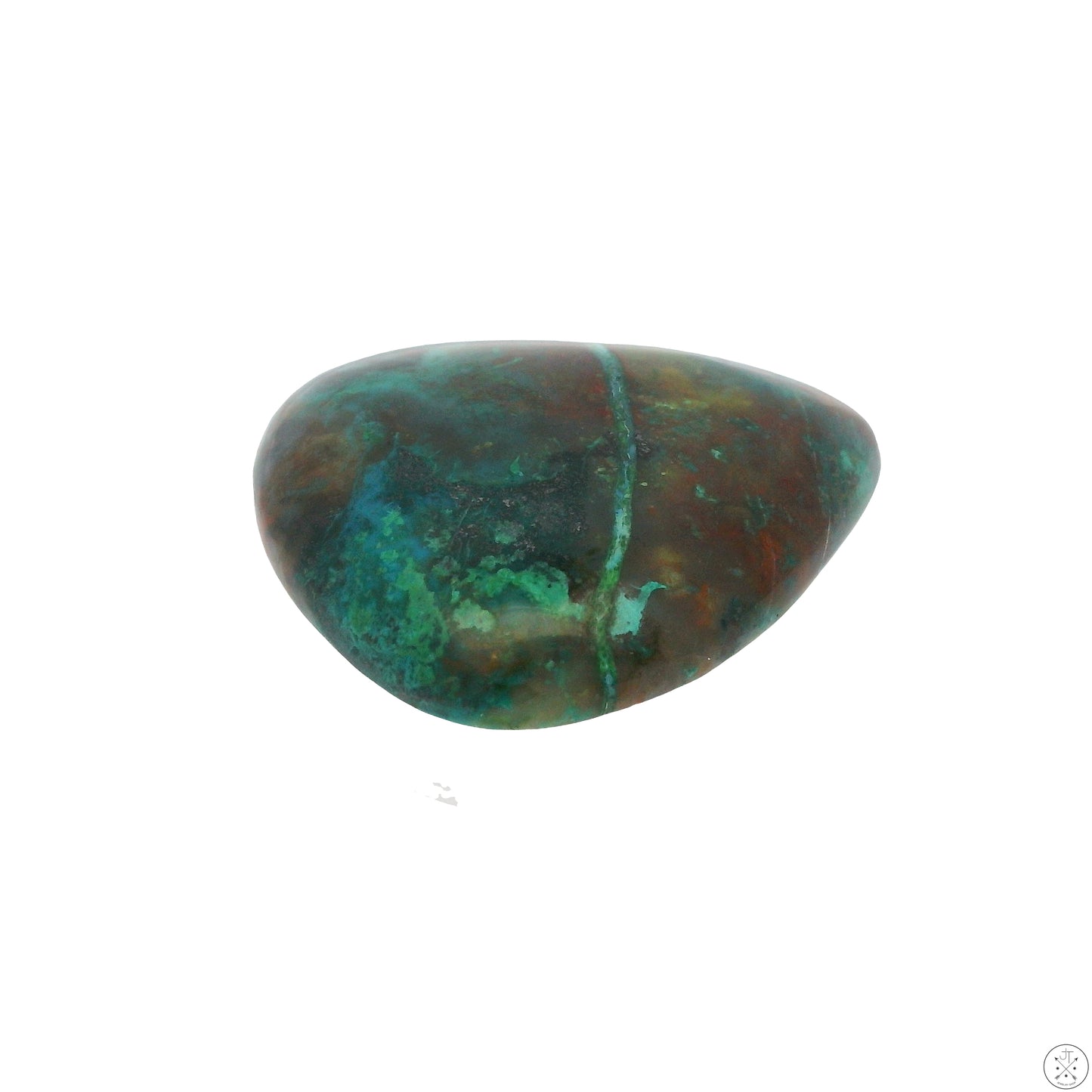 35 Carat Natural Chrysocolla Cabochon 29 x 26 mm Gemstone Loose Malachite