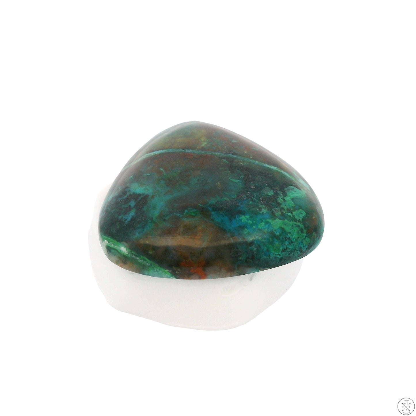 35 Carat Natural Chrysocolla Cabochon 29 x 26 mm Gemstone Loose Malachite