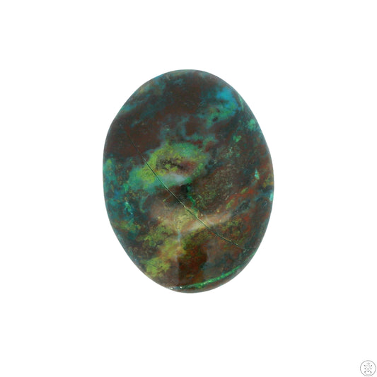 47 Carat Natural Chrysocolla Cabochon 33 x 25 mm Gemstone Loose Malachite