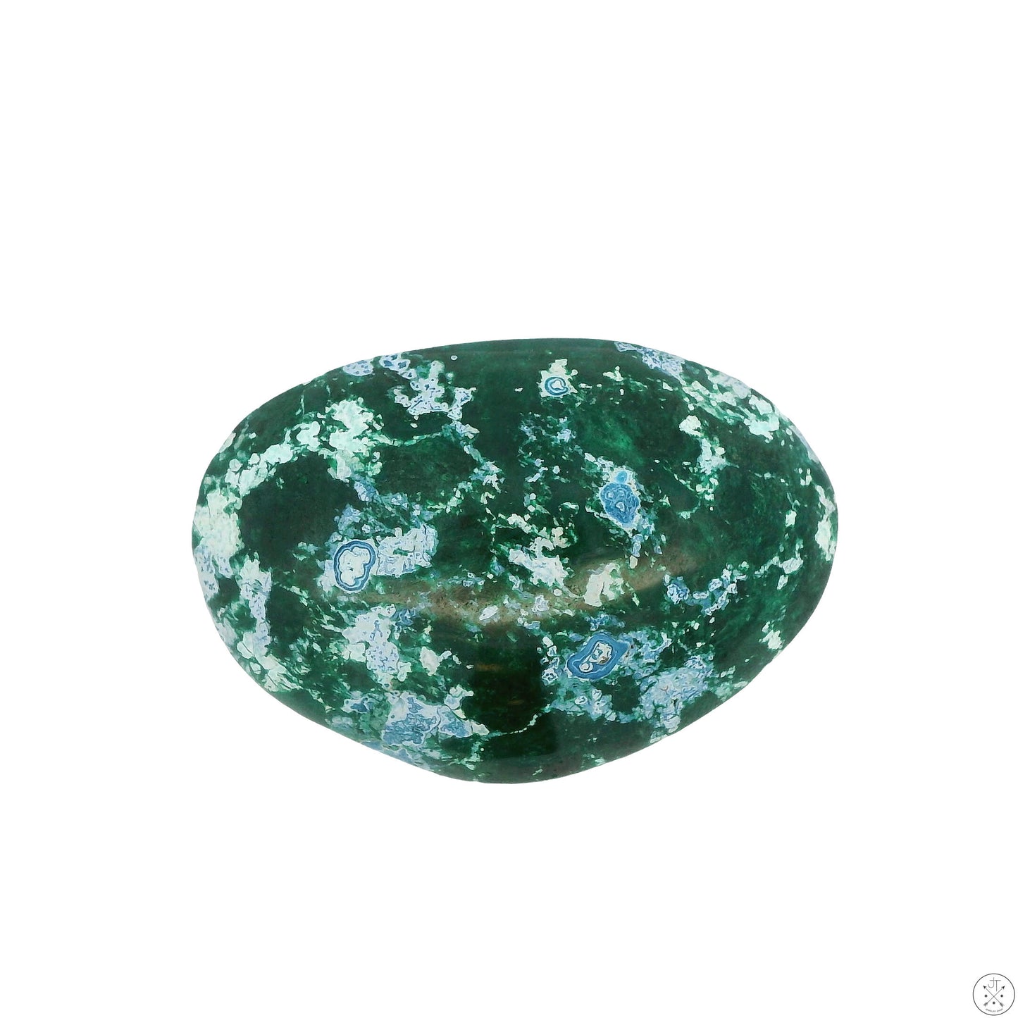 54 Carat Natural Shattuckite in Dioptase Cabochon 35 x 24 mm Gemstone Loose Rare