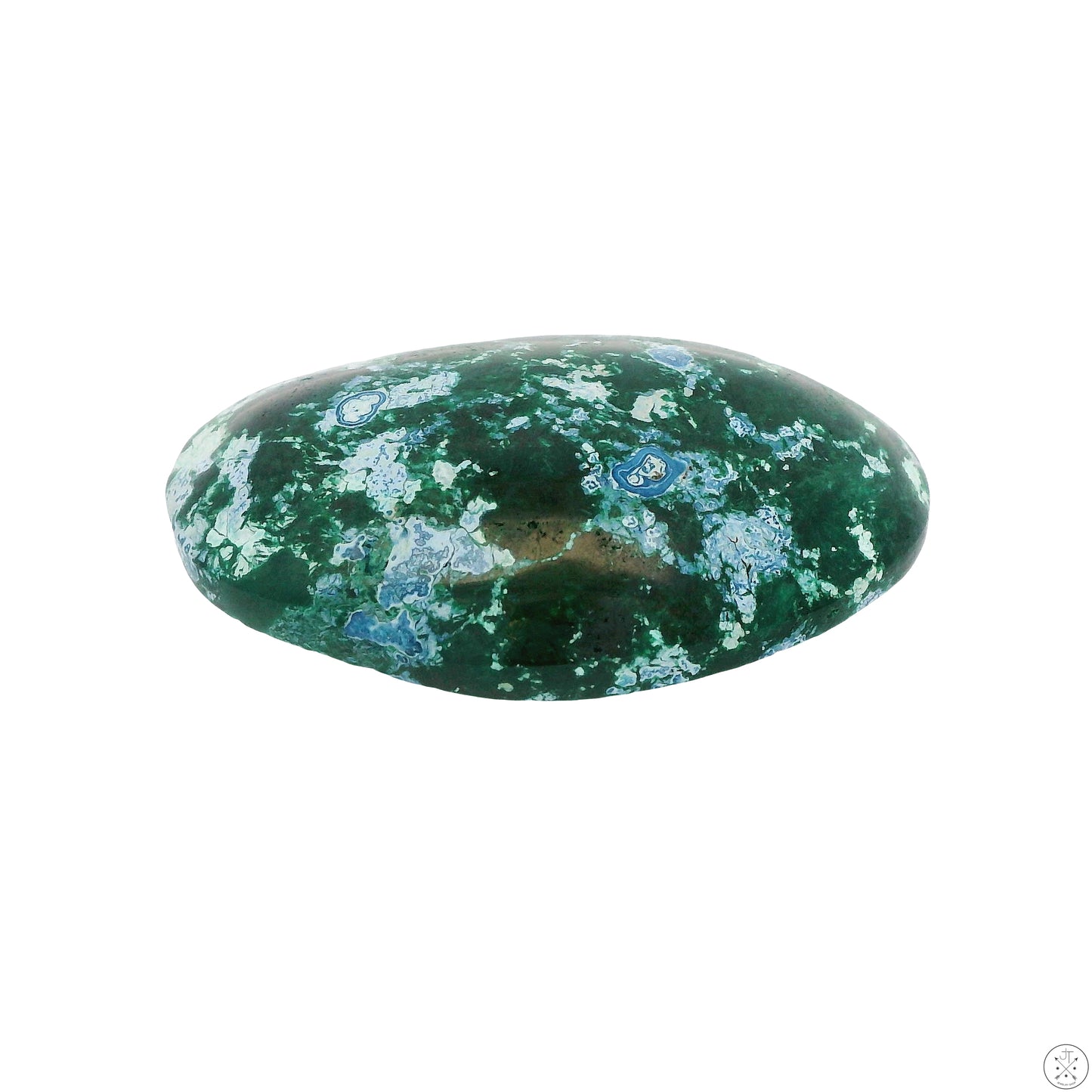 54 Carat Natural Shattuckite in Dioptase Cabochon 35 x 24 mm Gemstone Loose Rare