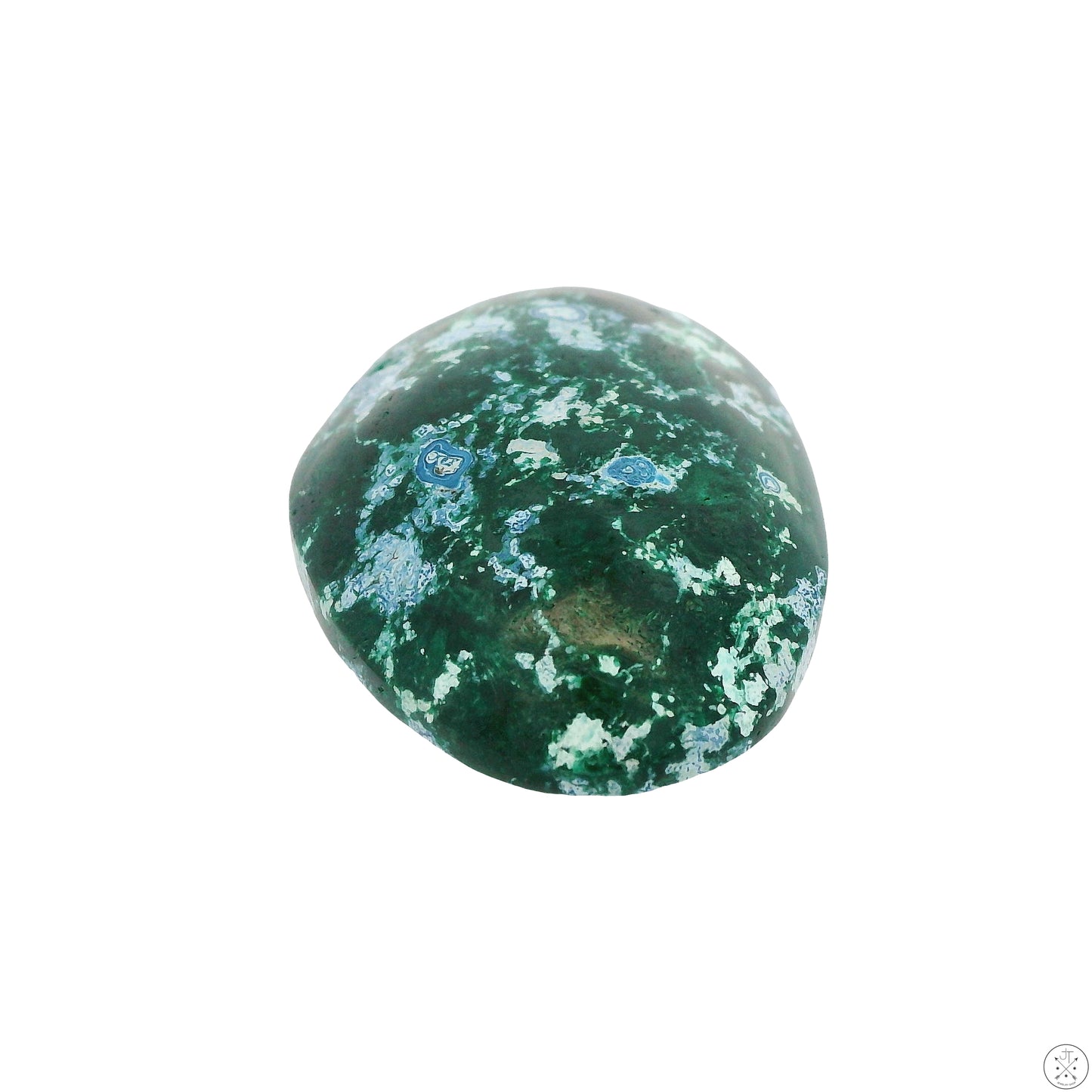 54 Carat Natural Shattuckite in Dioptase Cabochon 35 x 24 mm Gemstone Loose Rare
