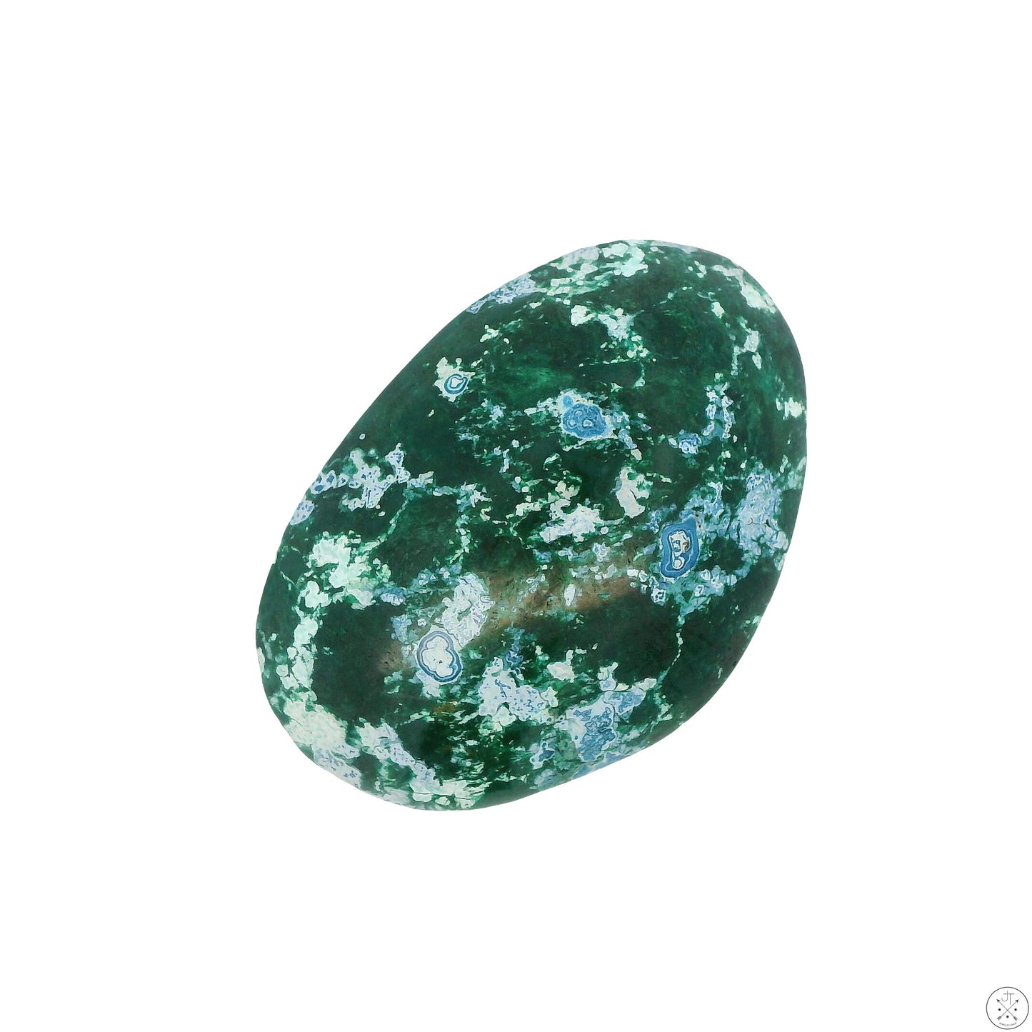 54 Carat Natural Shattuckite in Dioptase Cabochon 35 x 24 mm Gemstone Loose Rare