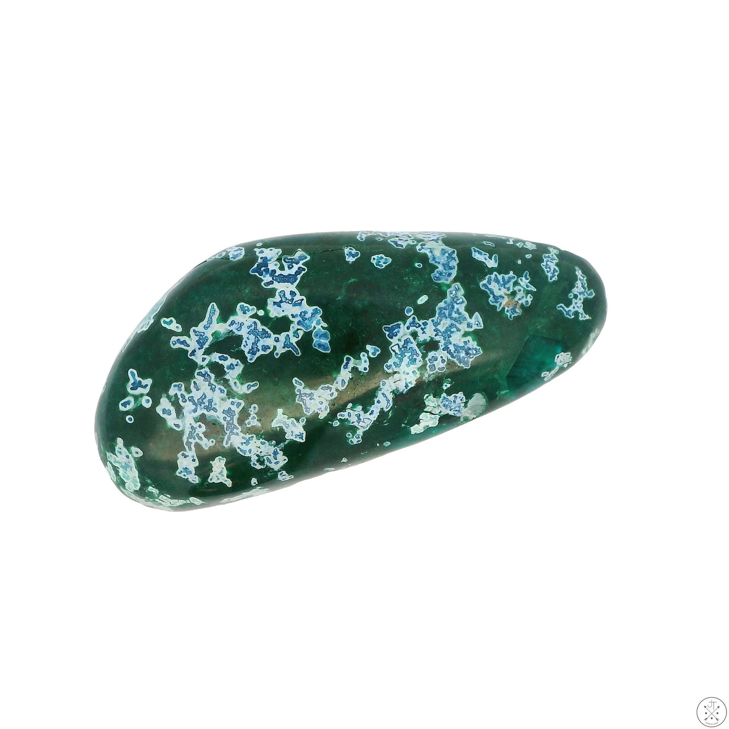 62 Carat Natural Shattuckite in Dioptase Cabochon 40 x 18.6 mm Gemstone Loose Rare