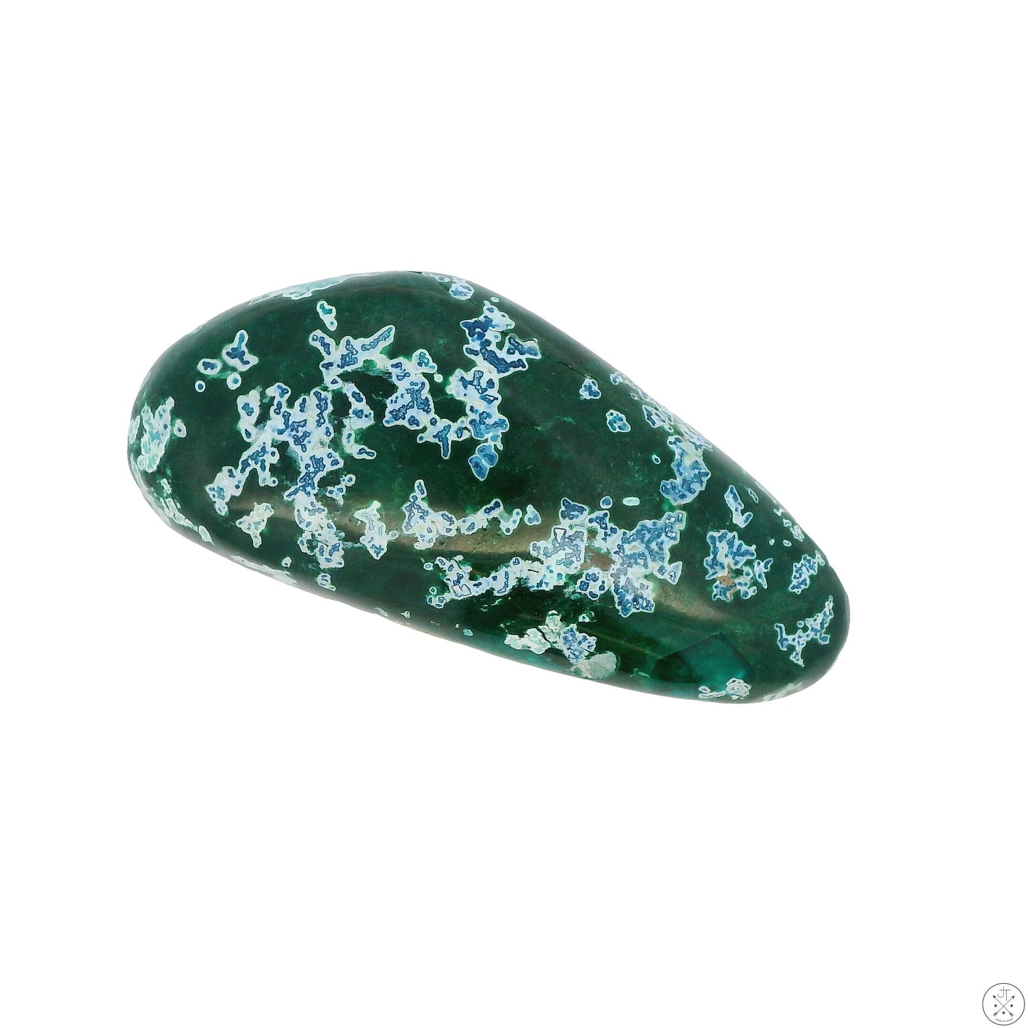 62 Carat Natural Shattuckite in Dioptase Cabochon 40 x 18.6 mm Gemstone Loose Rare