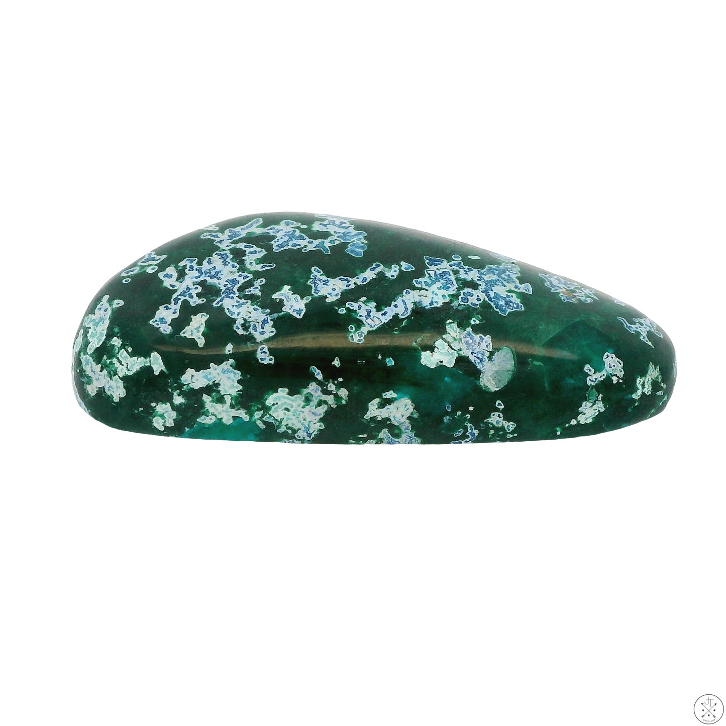 62 Carat Natural Shattuckite in Dioptase Cabochon 40 x 18.6 mm Gemstone Loose Rare