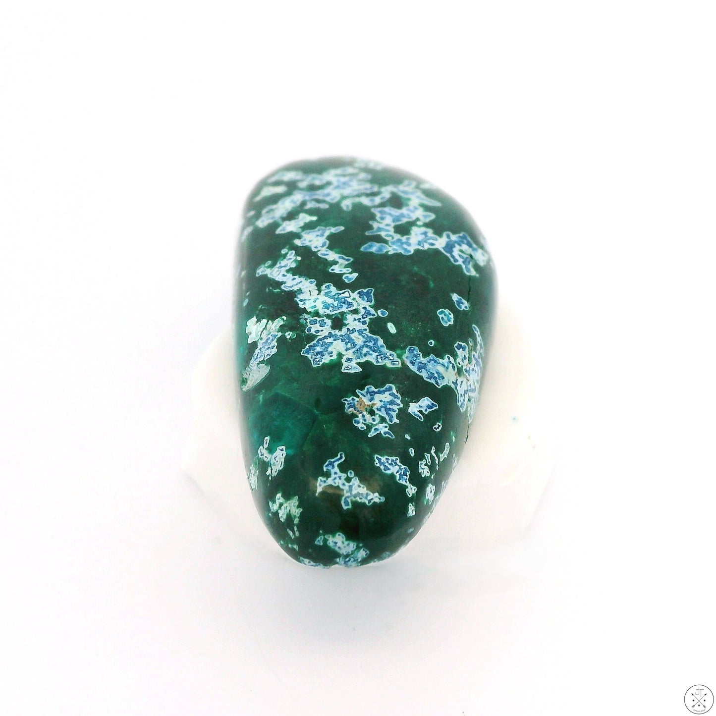 62 Carat Natural Shattuckite in Dioptase Cabochon 40 x 18.6 mm Gemstone Loose Rare