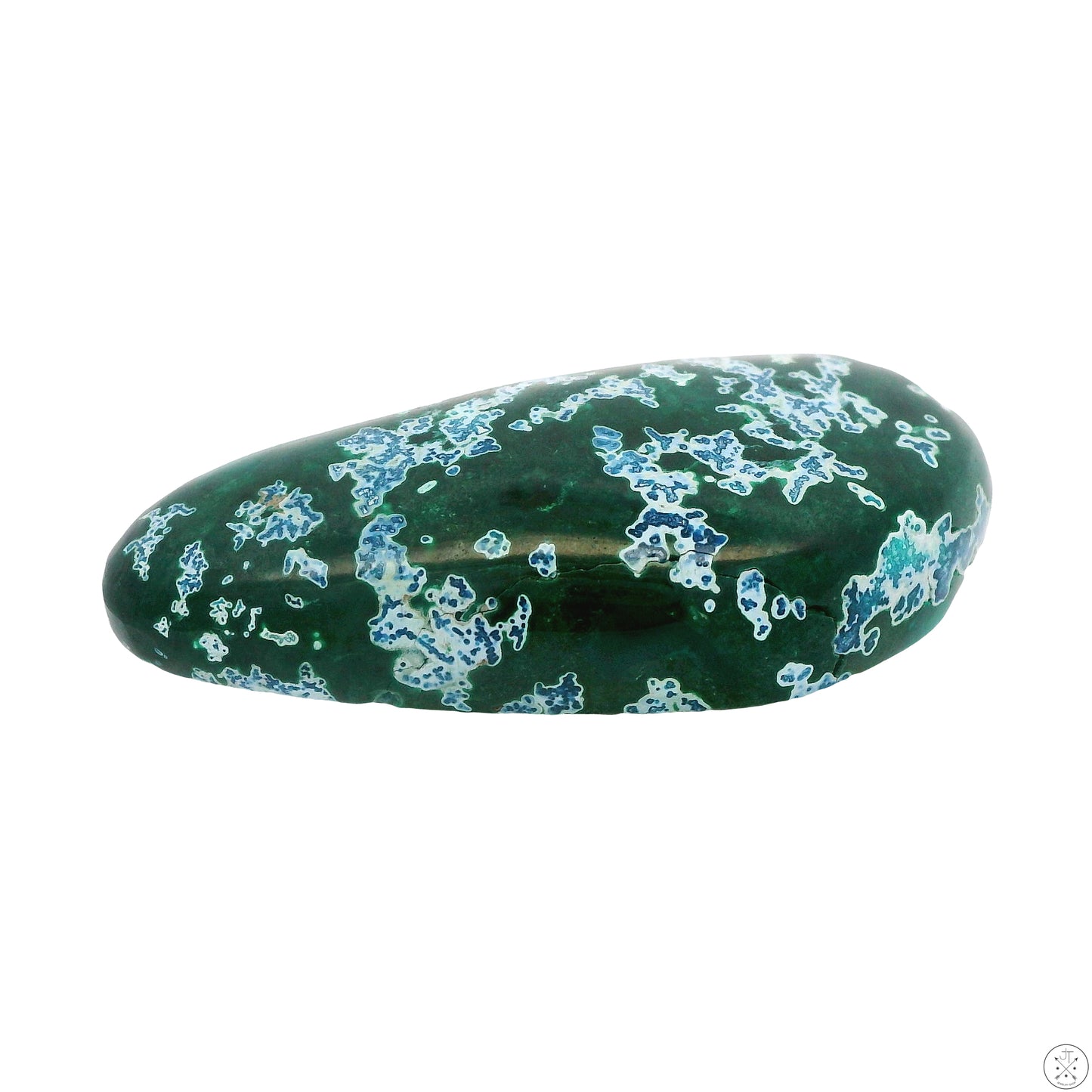 62 Carat Natural Shattuckite in Dioptase Cabochon 40 x 18.6 mm Gemstone Loose Rare
