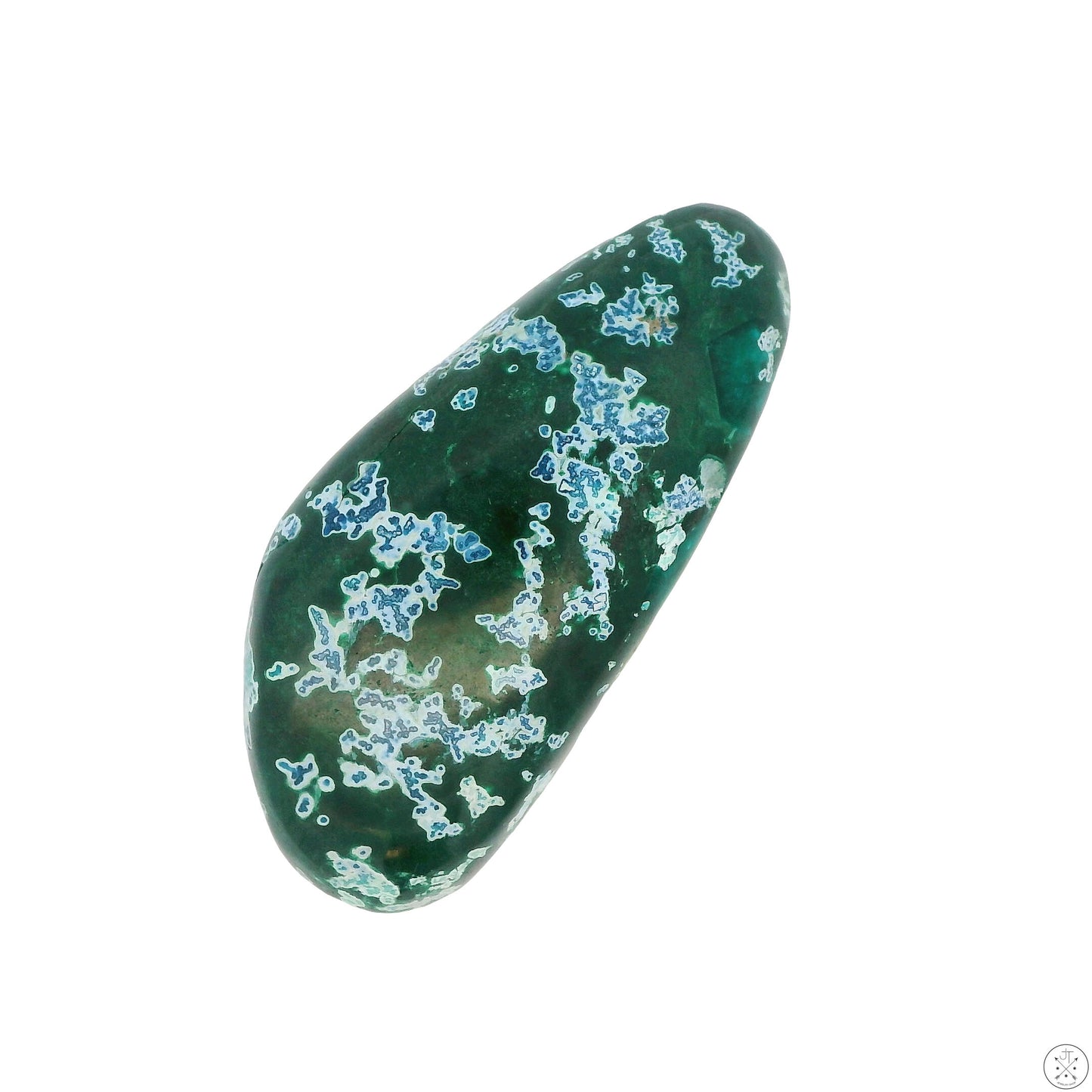 62 Carat Natural Shattuckite in Dioptase Cabochon 40 x 18.6 mm Gemstone Loose Rare