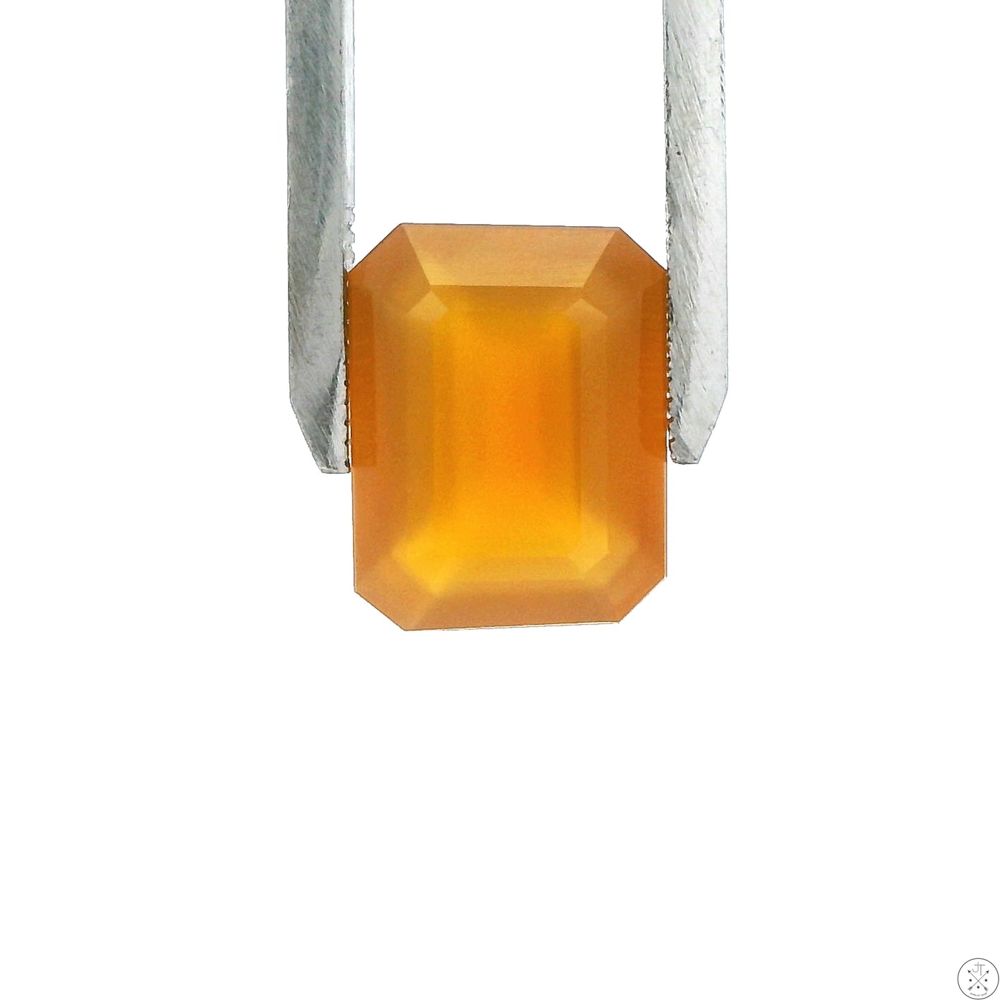 4.94 Carat Natural Honey Agate 13 x 10 mm Rectangle Faceted Gemstone Loose
