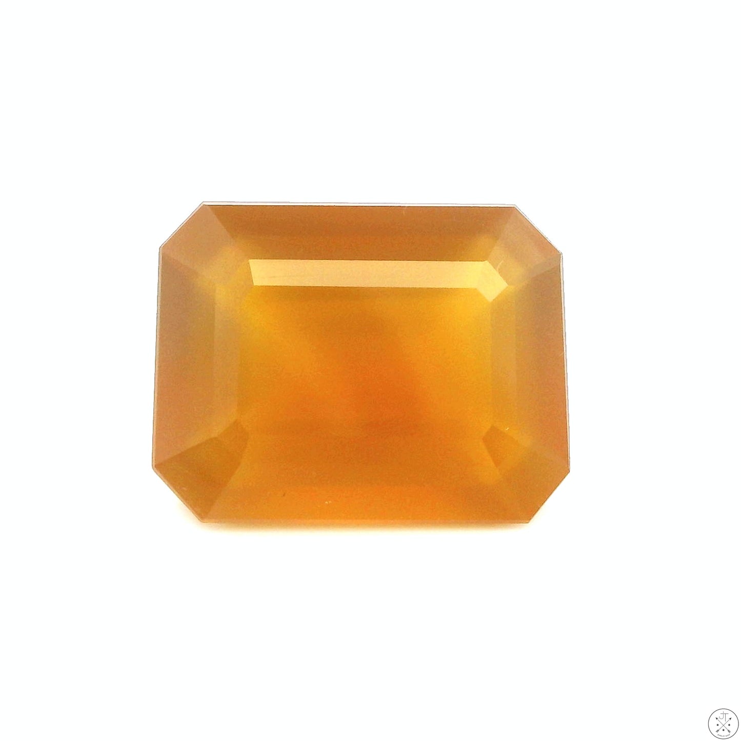 4.94 Carat Natural Honey Agate 13 x 10 mm Rectangle Faceted Gemstone Loose