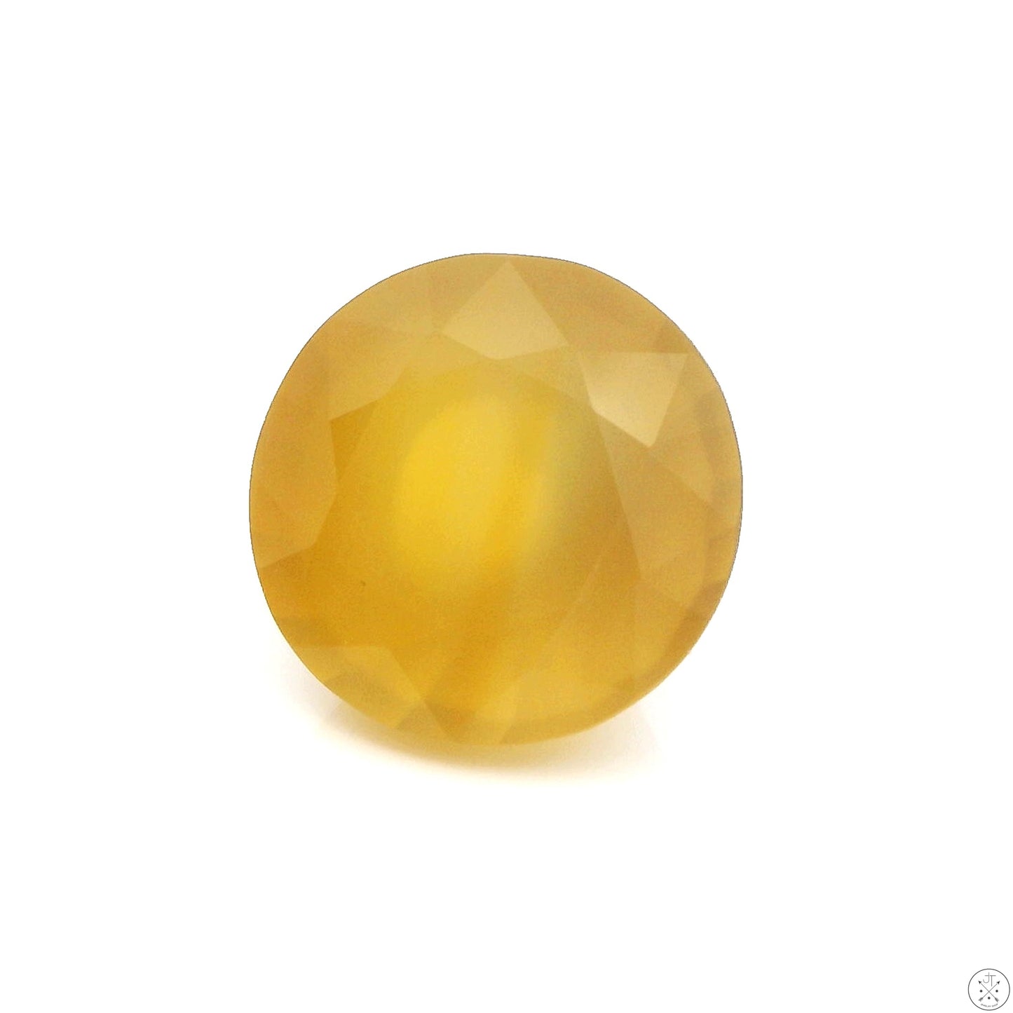 7.00 Carat Natural Honey Agate 12 mm Round Faceted Gemstone Loose