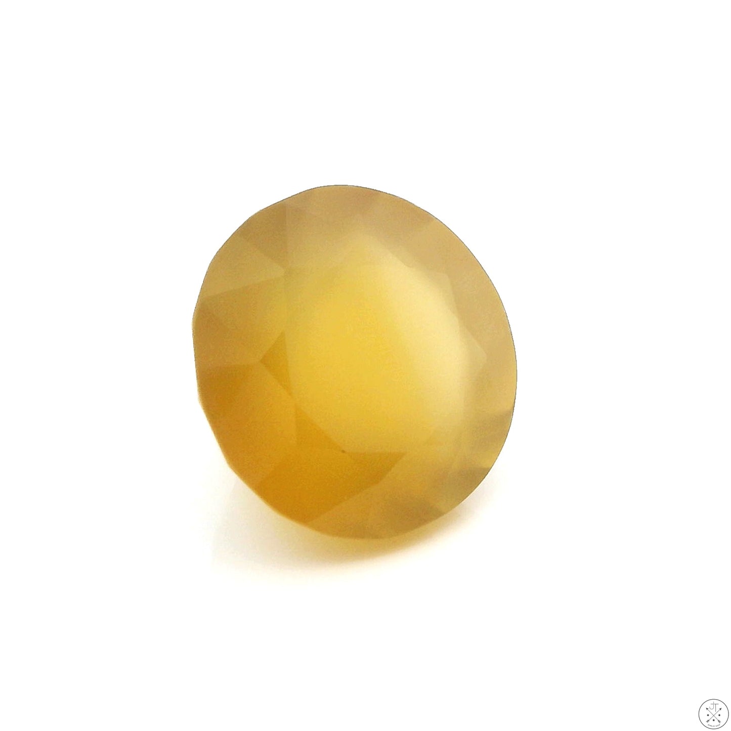 7.00 Carat Natural Honey Agate 12 mm Round Faceted Gemstone Loose