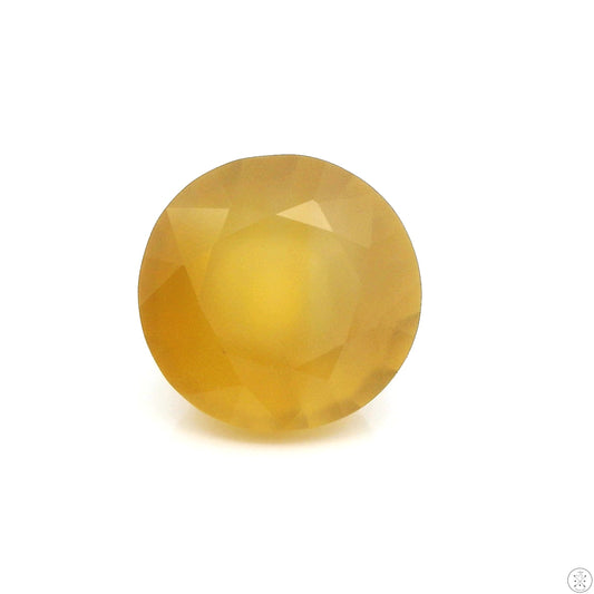 7.00 Carat Natural Honey Agate 12 mm Round Faceted Gemstone Loose