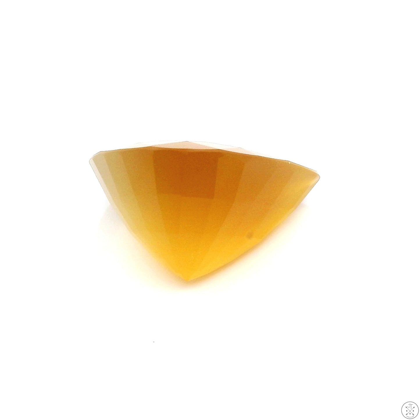 10.24 Carat Natural Honey Agate 18 x 13 mm Pear Faceted Gemstone Loose