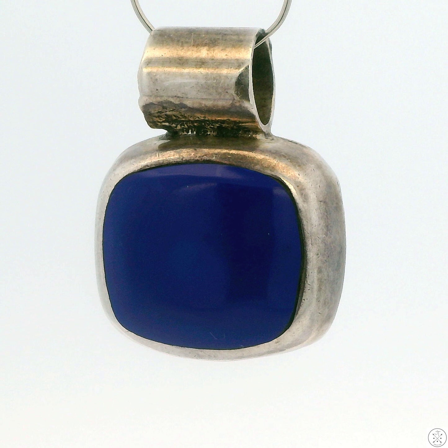 Vintage Sterling Silver Pendant with Lapis Lazuli TD-125 Mexico