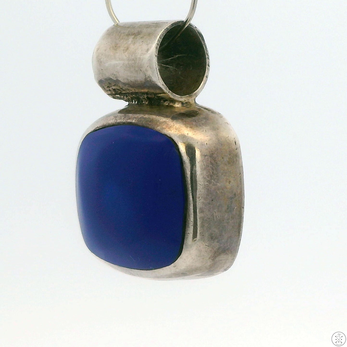 Vintage Sterling Silver Pendant with Lapis Lazuli TD-125 Mexico