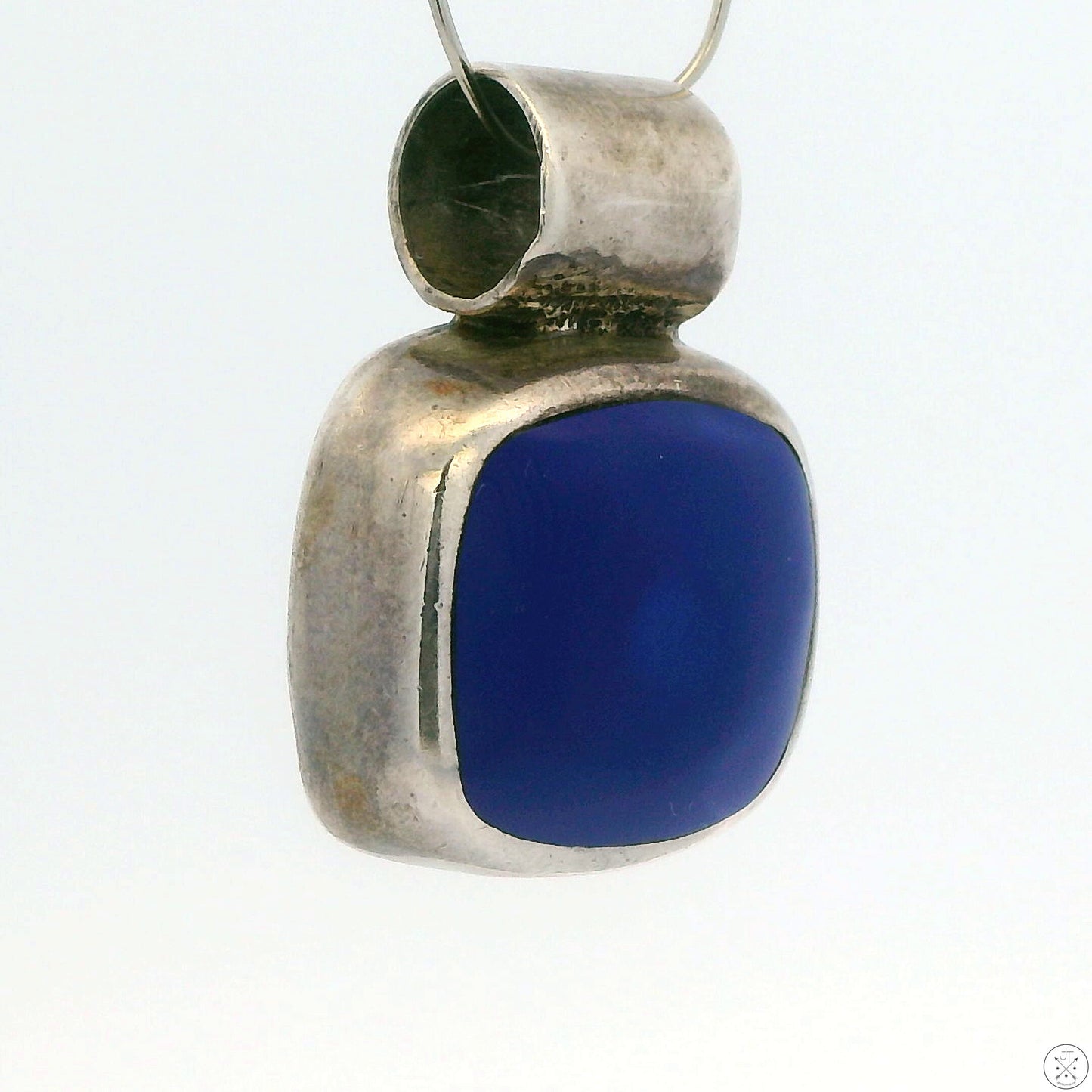 Vintage Sterling Silver Pendant with Lapis Lazuli TD-125 Mexico