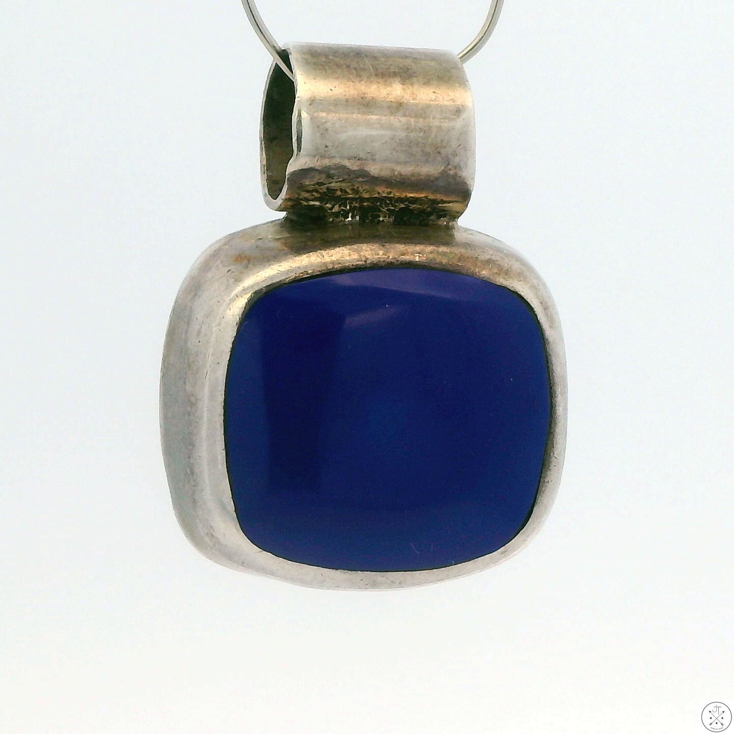 Vintage Sterling Silver Pendant with Lapis Lazuli TD-125 Mexico