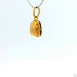 Vintage 18k Yellow Gold Scarab Egypt Pendant .7 inch Tall Charm