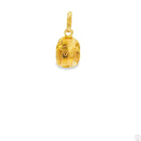 Vintage 18k Yellow Gold Scarab Egypt Pendant .7 inch Tall Charm