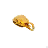 Vintage 18k Yellow Gold Scarab Egypt Pendant .7 inch Tall Charm