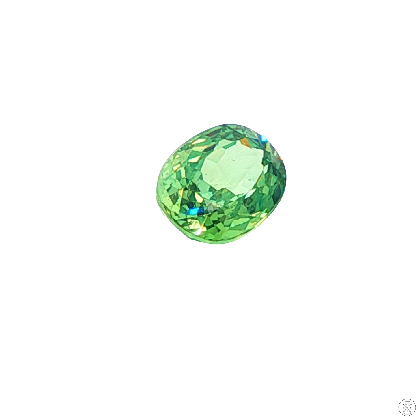 2.13 Carat Natural Demantoid Garnet 8 x 6 mm Oval Faceted Loose Gemstone