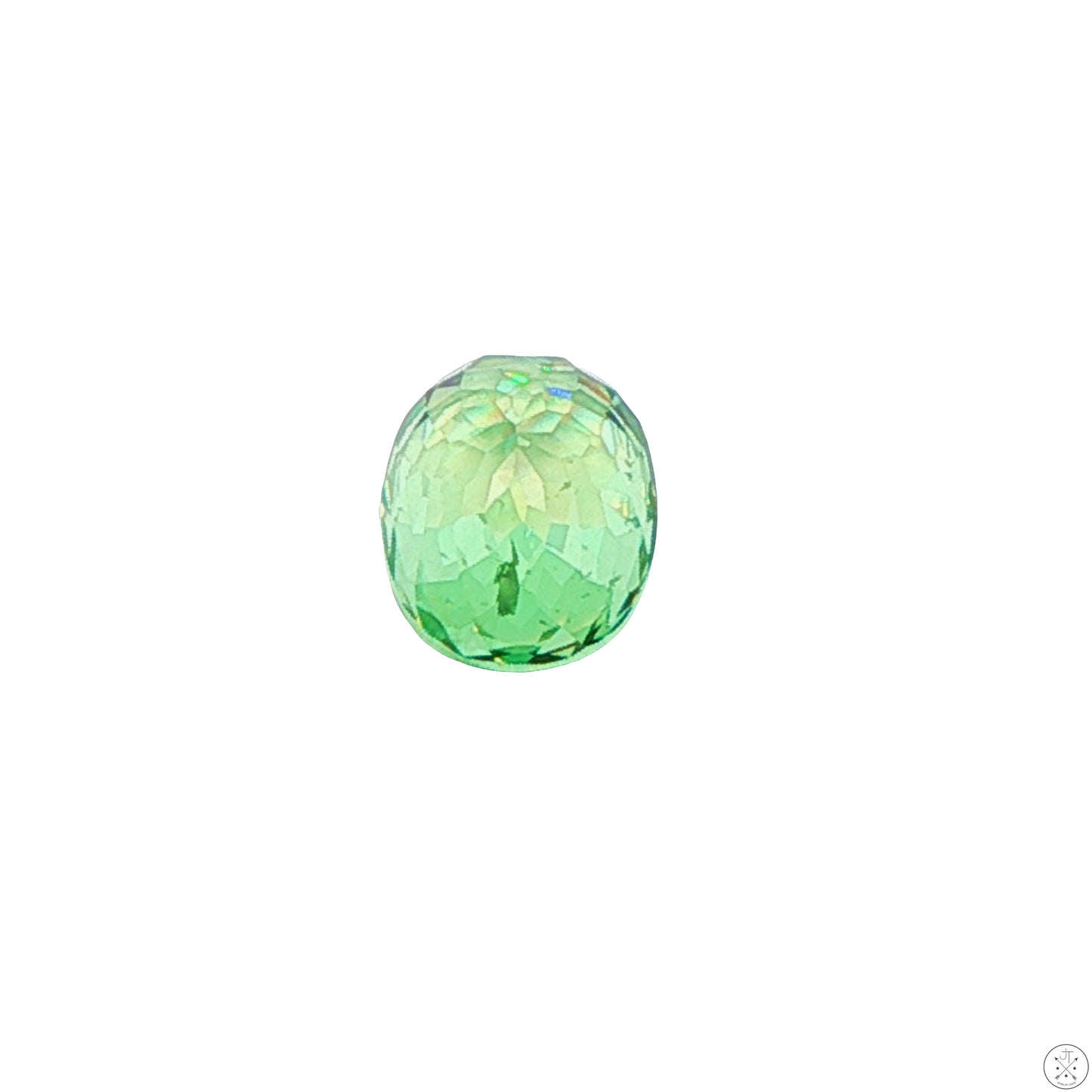 2.13 Carat Natural Demantoid Garnet 8 x 6 mm Oval Faceted Loose Gemstone