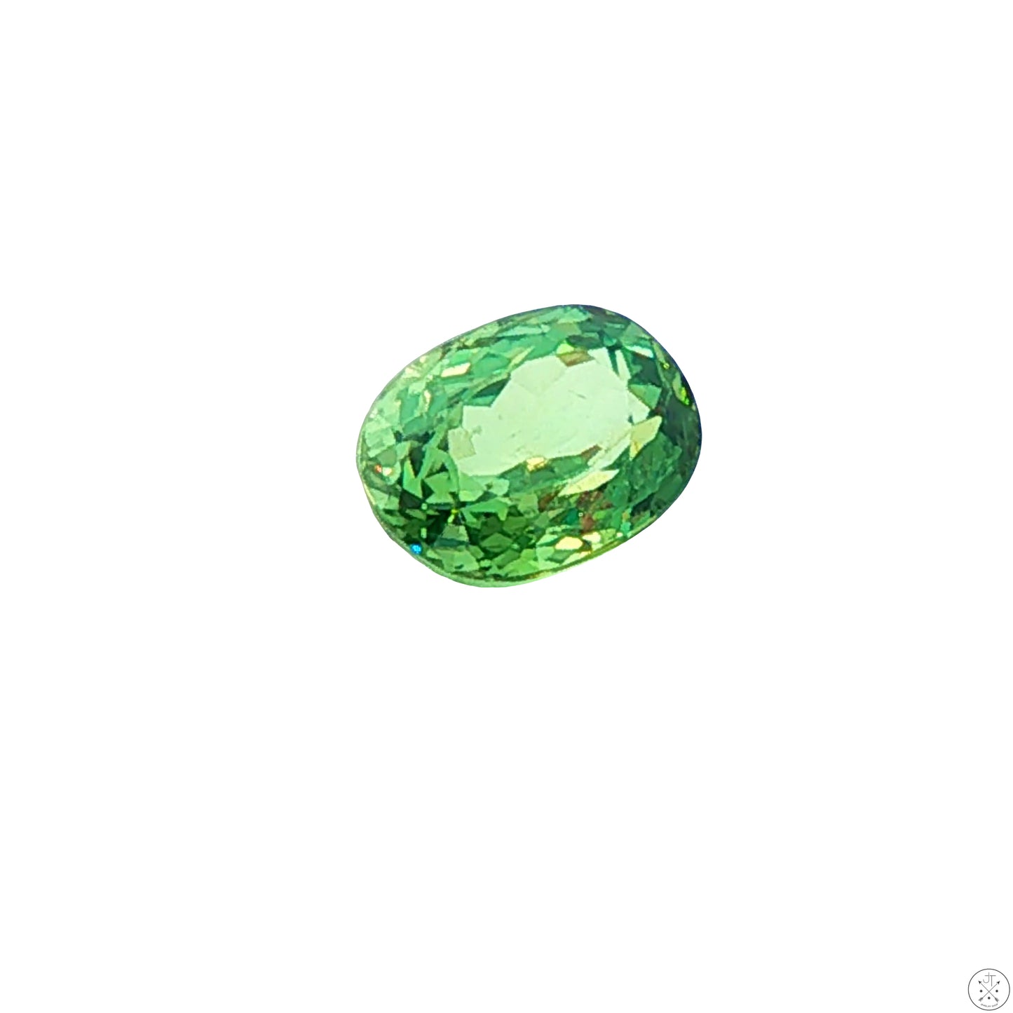 2.13 Carat Natural Demantoid Garnet 8 x 6 mm Oval Faceted Loose Gemstone