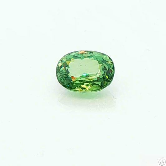 2.13 Carat Natural Demantoid Garnet 8 x 6 mm Oval Faceted Loose Gemstone